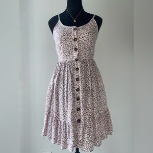 Animal print summer dress with pockets